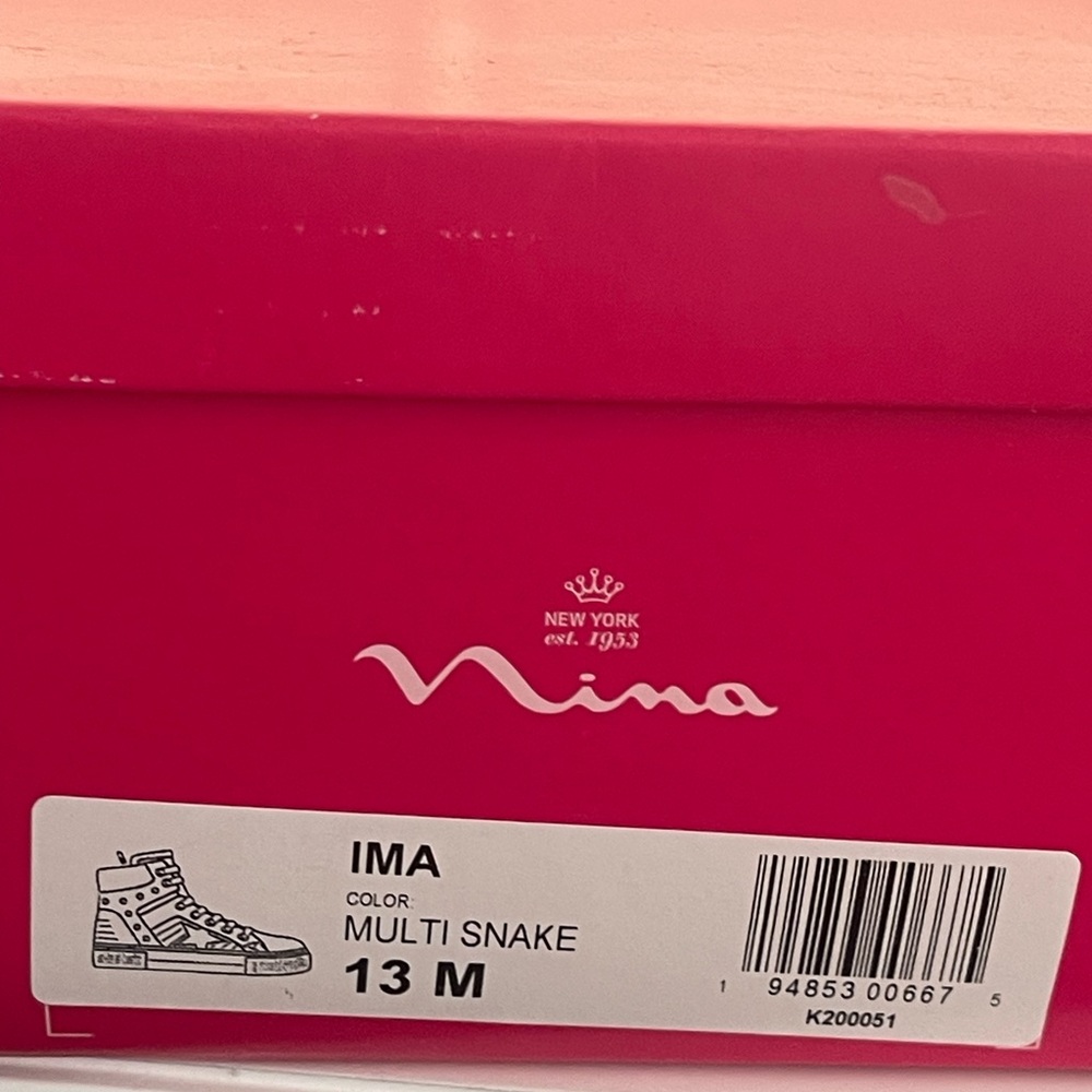 Nina Girls IMA High-Top Sneakers – Multi Snake – Size 13M - Picture 6 of 6